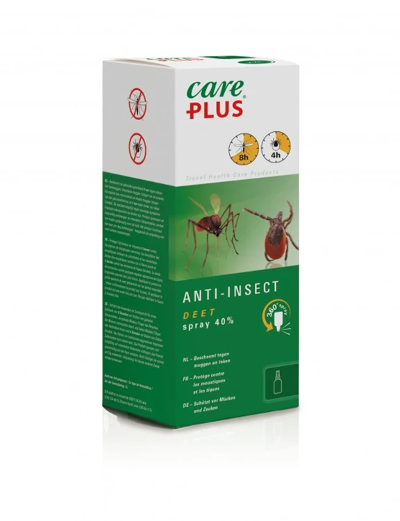 Care Plus Anti-Insect - Deet Spray 40%, 200Ml (Nl/Fr/De) 4 Care Plus Anti-Insect - Deet Spray 40%, 200Ml (Nl/Fr/De) - Afbeelding 2