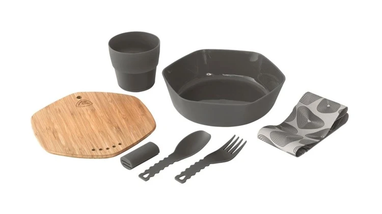 Robens Leaf Meal Kit Anthracite Servies 3 Robens Leaf Meal Kit Anthracite Servies