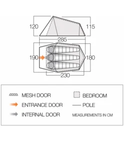 Vango Soul 300 Trekkerstent -De Kampeerplek 2756597 5023519013458 1