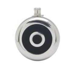 Basic Nature Hip Flask 'Round' 225 Ml, With Cup Heupfles