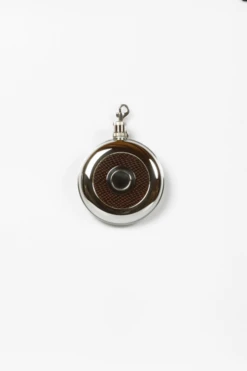 Basic Nature Hip Flask 'Round' 225 Ml, With Cup Heupfles -De Kampeerplek 2858731 4021504180209 3