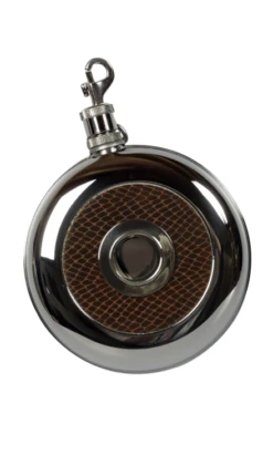 Basic Nature Hip Flask 'Round' 225 Ml, With Cup Heupfles -De Kampeerplek 2858732 4021504180209 4