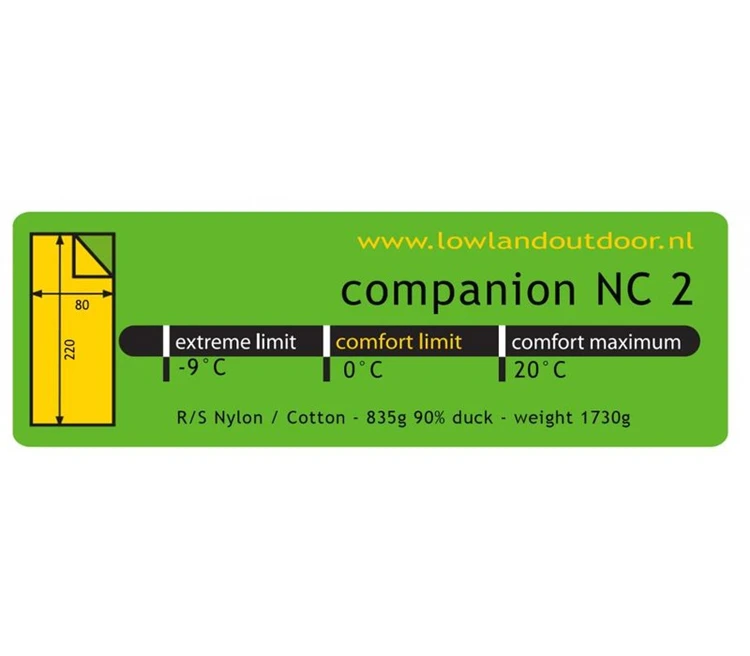 Lowland Companion Nc2 Slaapzak 7 Lowland Companion Nc2 Slaapzak - Afbeelding 5