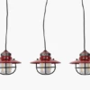Barebones Edison String Lights 3 Pack Red