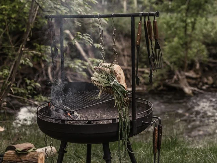 Barebones Cowboy Fire Pit Grill System/Grill Systeem Bbq 6 Barebones Cowboy Fire Pit Grill System/Grill Systeem Bbq - Afbeelding 4