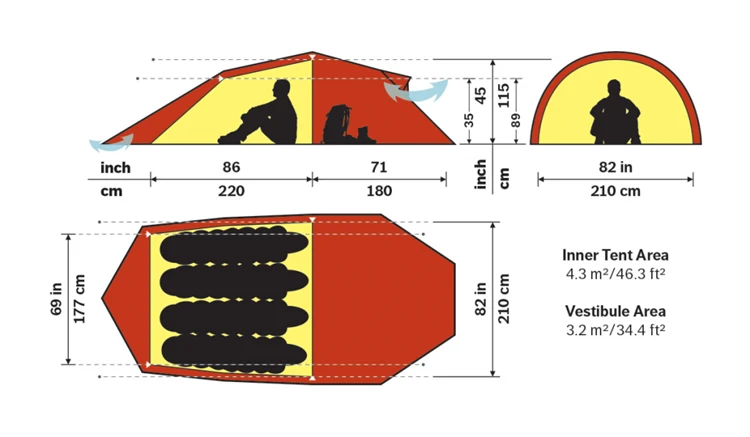 Hilleberg Nallo 4 Gt Trekkerstent 4 Hilleberg Nallo 4 Gt Trekkerstent - Afbeelding 2