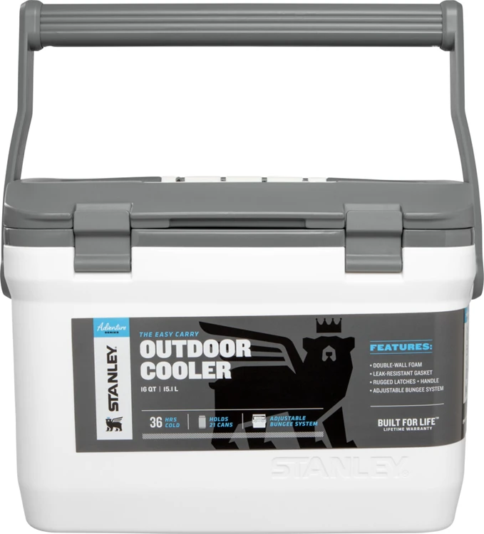 Stanley The Easy Carry Outdoor Cooler 15.1L / 16Qt Wit Koelbox 5 Stanley The Easy Carry Outdoor Cooler 15.1L / 16Qt Wit Koelbox - Afbeelding 3