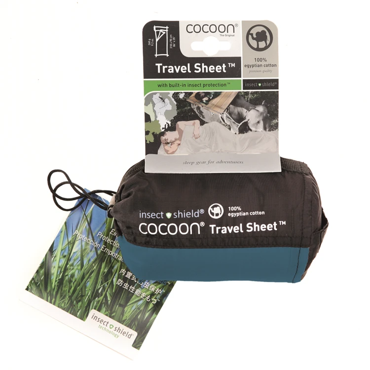 Cocoon Travel Sheet Insect Shield Egypt Cotton Lakenzak 3 Cocoon Travel Sheet Insect Shield Egypt Cotton Lakenzak