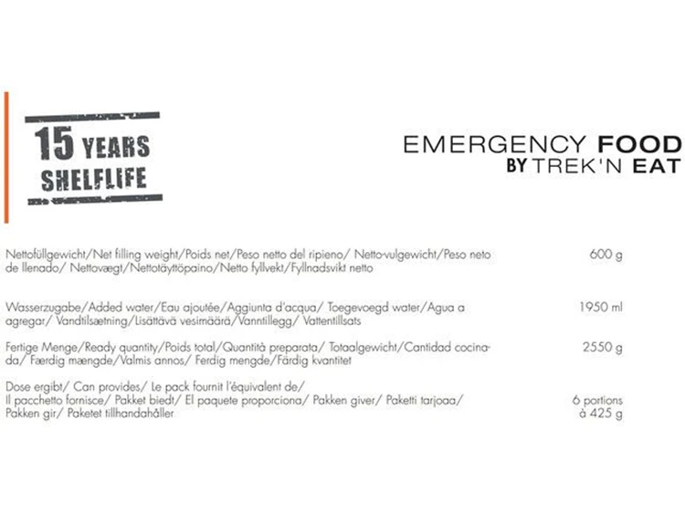 Trek'n Eat Emergency Food Wild Mushroom Ragout With Noodles Reismaaltijd 4 Trek'n Eat Emergency Food Wild Mushroom Ragout With Noodles Reismaaltijd - Afbeelding 2
