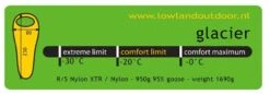 Lowland Glacier Red L Slaapzak -De Kampeerplek 3799801 90188 lowland glacier red l slaapzak 40