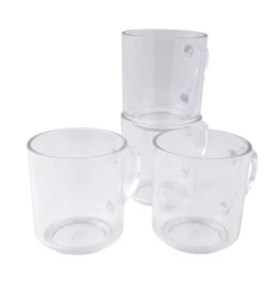 Bo-Camp Mok - Polycarbonaat - 4 Stuks - 330 Ml