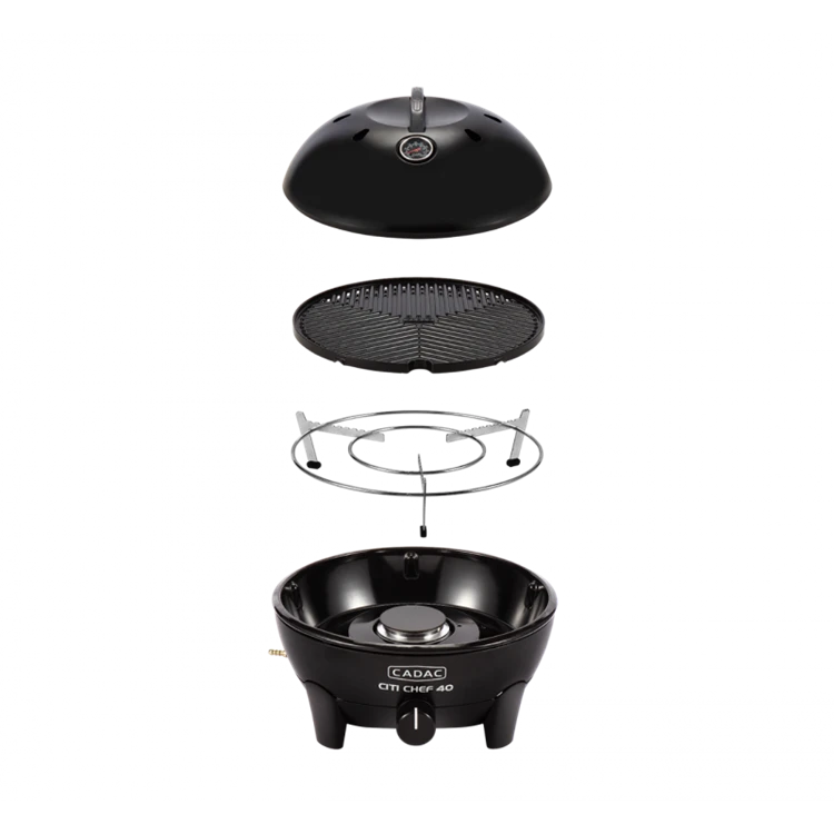 Cadac Citi Chef 40 Tafelbarbecue Black Bbq 6 Cadac Citi Chef 40 Tafelbarbecue Black Bbq - Afbeelding 4