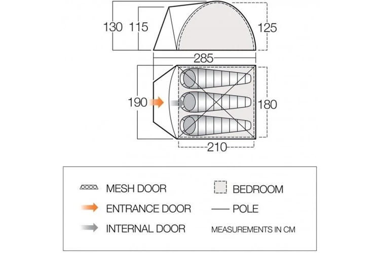 Vango Tay 300 Trekkerstent 6 Vango Tay 300 Trekkerstent - Afbeelding 4