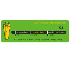 Lowland K2 Expedition Lime Slaapzak -De Kampeerplek 4098771 95243 lowland k2 expedition lime slaapzak 50