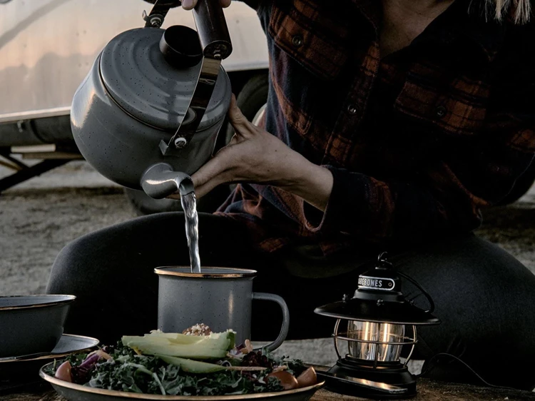 Barebones Enamel Teapot/Theepot Theepot 8 Barebones Enamel Teapot/Theepot Theepot - Afbeelding 6