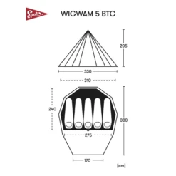 Spatz Wigwam 5 Btc Familietent 13 Spatz Wigwam 5 Btc Familietent -De Kampeerplek 4347674 7615523298860 0