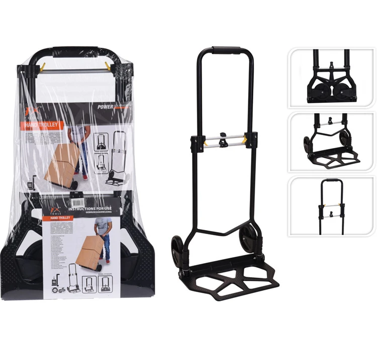 Steekwagen 43X42x99cm Matzwart Steekwagen 3 Steekwagen 43X42x99cm Matzwart Steekwagen