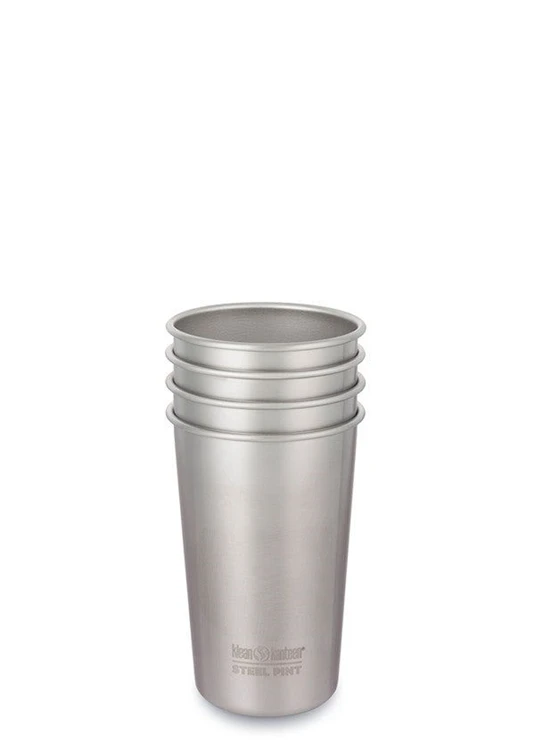 Klean Kanteen Steel Pint 473Ml/16Oz 4 Pack Drinkbeker 3 Klean Kanteen Steel Pint 473Ml/16Oz 4 Pack Drinkbeker