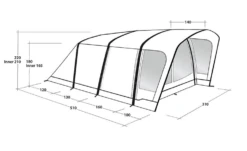 Outwell Hayward Lake 4Atc Familietent -De Kampeerplek 5551733 5709388119933 2