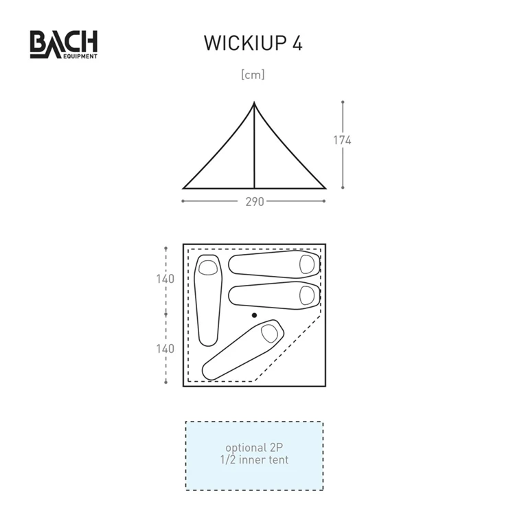 Bach Wickiup 4 Tipitent 5 Bach Wickiup 4 Tipitent - Afbeelding 3