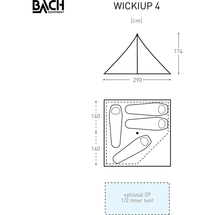 Bach Wickiup 4 Tipitent 7 Bach Wickiup 4 Tipitent - Afbeelding 5