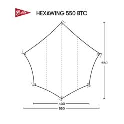 Spatz Hexawing 550 Btc Tarp -De Kampeerplek 5626878 7615523298952 2
