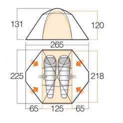 Vango Mistral 200 Trekkerstent Showmodel -De Kampeerplek 5670827 1000000081749 2