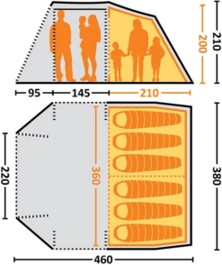 Eureka Wild Basin 6 Tp Familietent Showmodel -De Kampeerplek 5678129 1000000081893 4