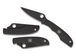 Spyderco Grasshopper Black / Black Sandvik 12C27 Pe Zakmes -De Kampeerplek 6992701 0716104015153 2