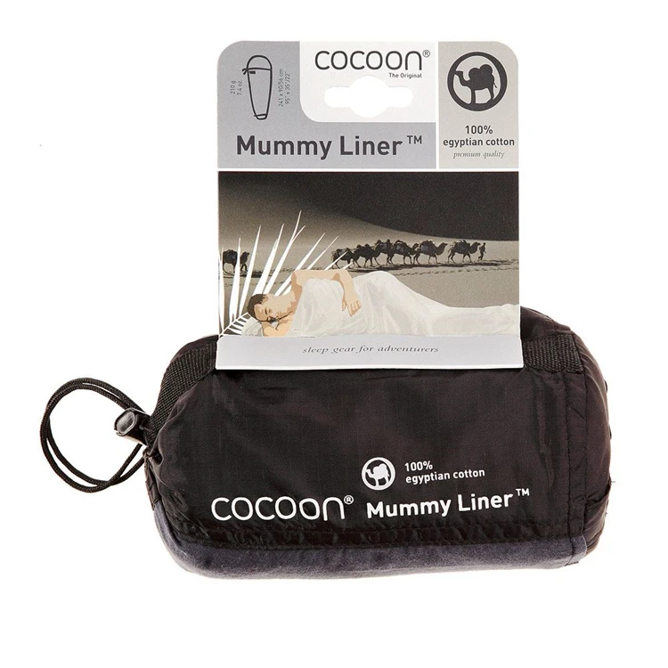 Cocoon Mummy Liner 100% Egyptian Cotton Lakenzak 3 Cocoon Mummy Liner 100% Egyptian Cotton Lakenzak