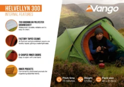 Vango Helvellyn 300 Trekkerstent -De Kampeerplek 7315286 5023518816876 3