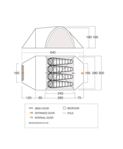 Vango Mokala Tc 450 Familietent -De Kampeerplek 7315309 5023519218396 2