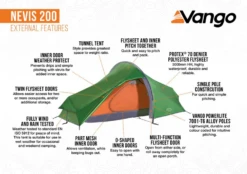 Vango Nevis 200 Trekkerstent -De Kampeerplek 7315331 5059474004804 2