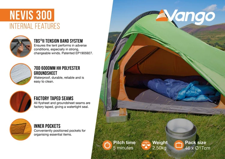Vango Nevis 300 Trekkerstent 6 Vango Nevis 300 Trekkerstent - Afbeelding 4