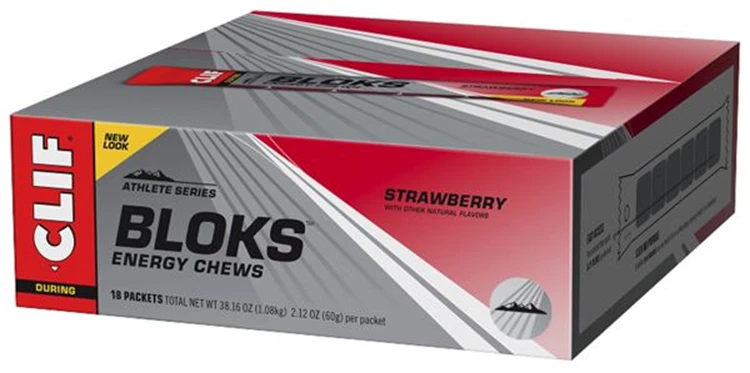 CLIF® Bar Clif Bar Blok Energy Chew Strawberry 4 CLIF® Bar Clif Bar Blok Energy Chew Strawberry - Afbeelding 2