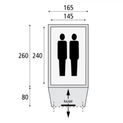 Safarica Hurricane M Pop Up Tent -De Kampeerplek 7571062 8717437033816 3
