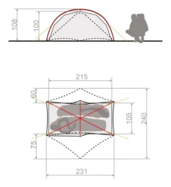 Vaude Space Seamless 1-2P Trekkerstent -De Kampeerplek 7743564 4052285996598 3