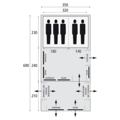 Bardani Airspace 350 Tc Familietent -De Kampeerplek 7744188 8717437043150 10